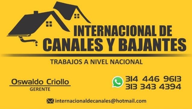 INTERNACIONAL DE CANALES Y BAJANTES log