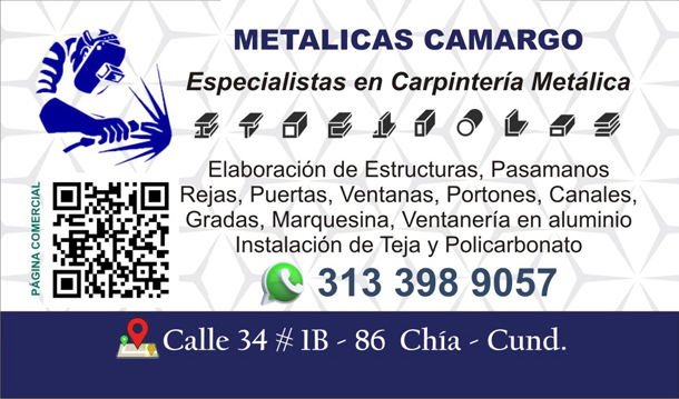 Metalicas camargo Chía .