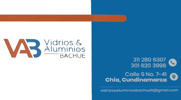 vidrios y alu bachue