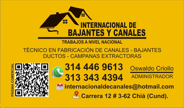 Internacional de canales y bajantes Chia log