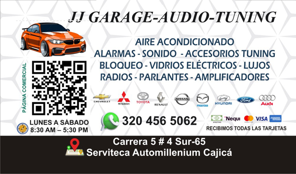 JJ GARAGE AUDIO & TUNING log.