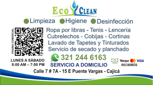 Lavandería y tintorería Eco Clean log
