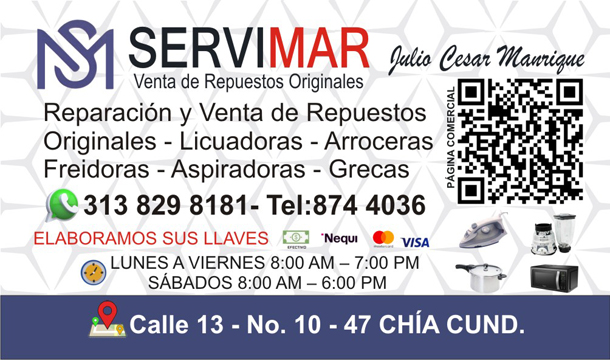 Servimar-Centro-De-Servicio-Autorizado-chia-verificado-rutacomercial-log